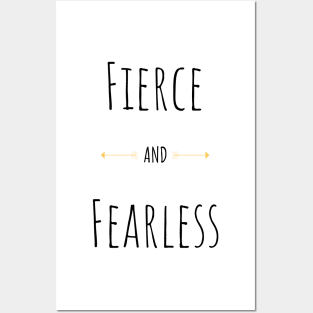 Fierce And Fearless Strong Woman Gifts Posters and Art